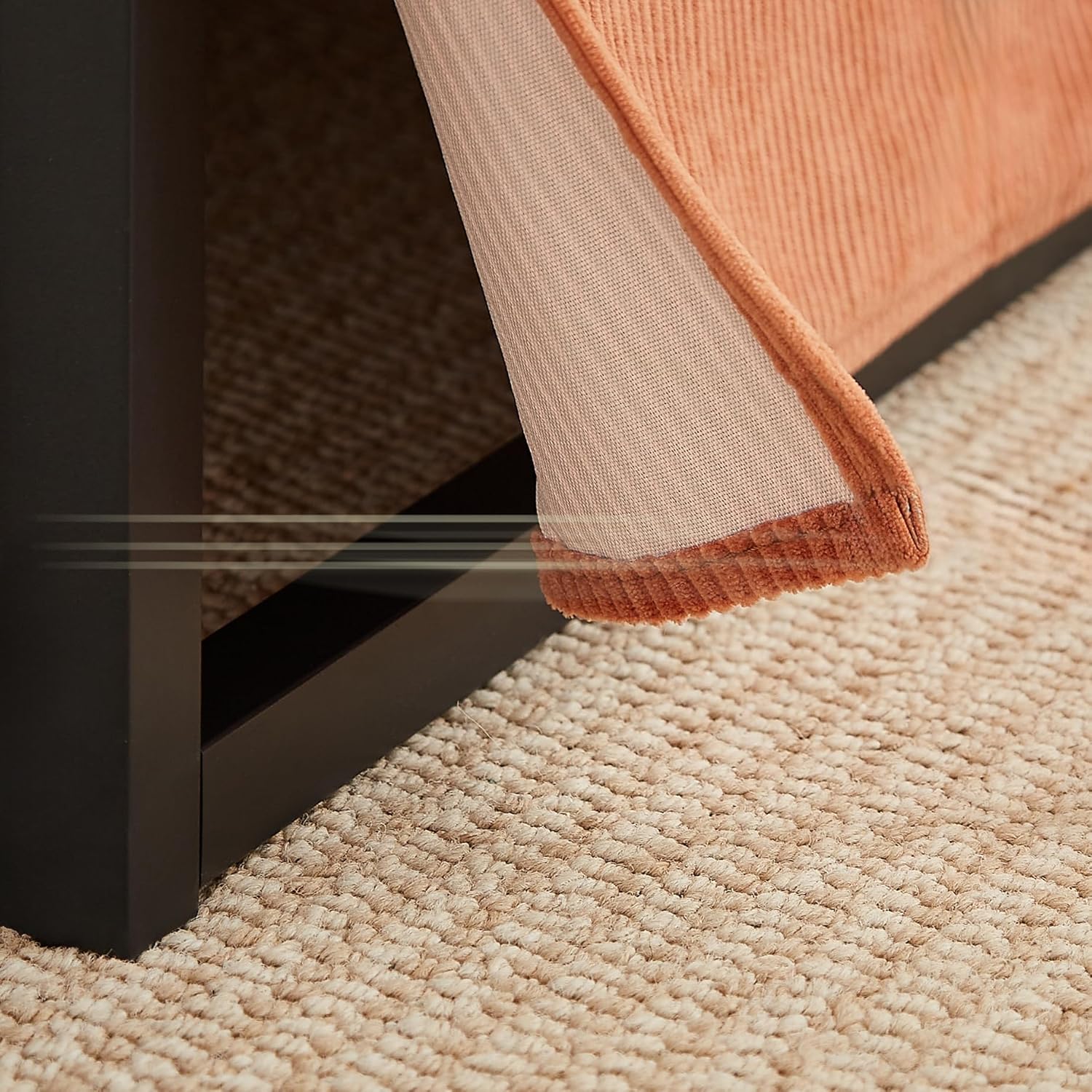 Versatile 4-in-1 Convertible Sofa Bed, Adjustable Backrest for Living Room or Bedroom, Comfortable Reclining Function, Red Brown