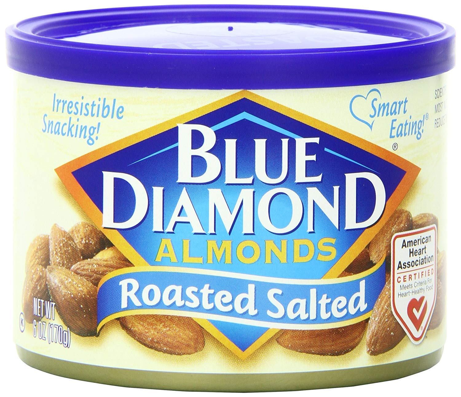 Blue Diamond AlmondsRoasted Salted, 6 Ounce (Pack of 12)