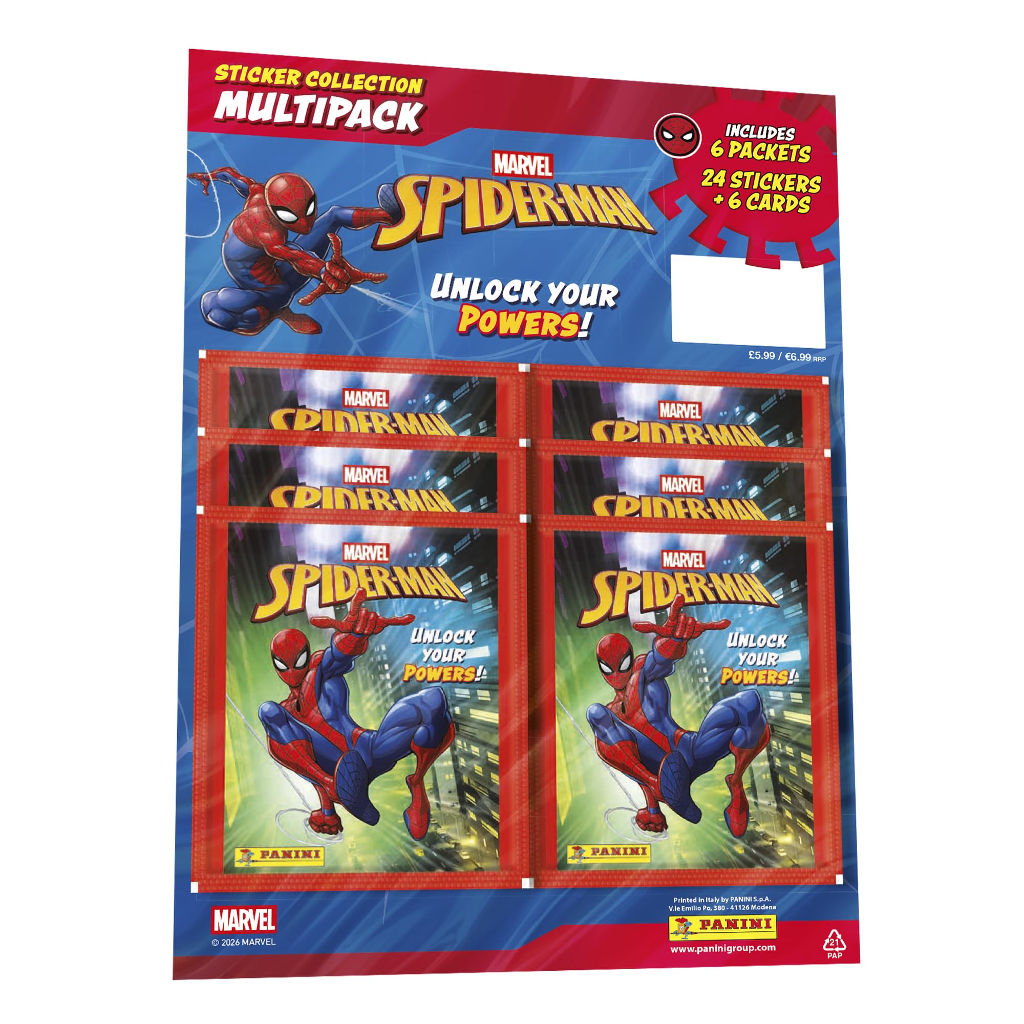 Spider-Man ‘Unlock Your Powers’ Sticker Collection - Multipack