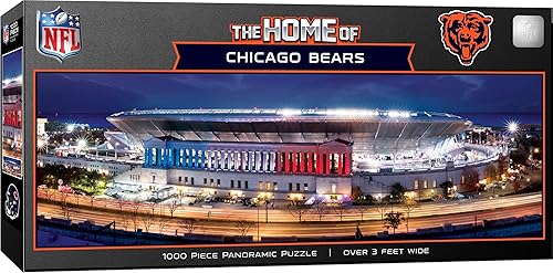 Miniatura 16 de MasterPieces NFL - Rompecabezas panorámico de 1000 piezas, diseño panorámico del estadio Buffalo Bills de 13 x 39 pulgadas