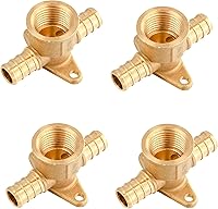 Vista 10 de EFIELD 1/2 "Pex x 1/2" Pex x 1/2" hembra NPT Drop-ear Tee, Latón Crimp Fitting, (PEX1807170)