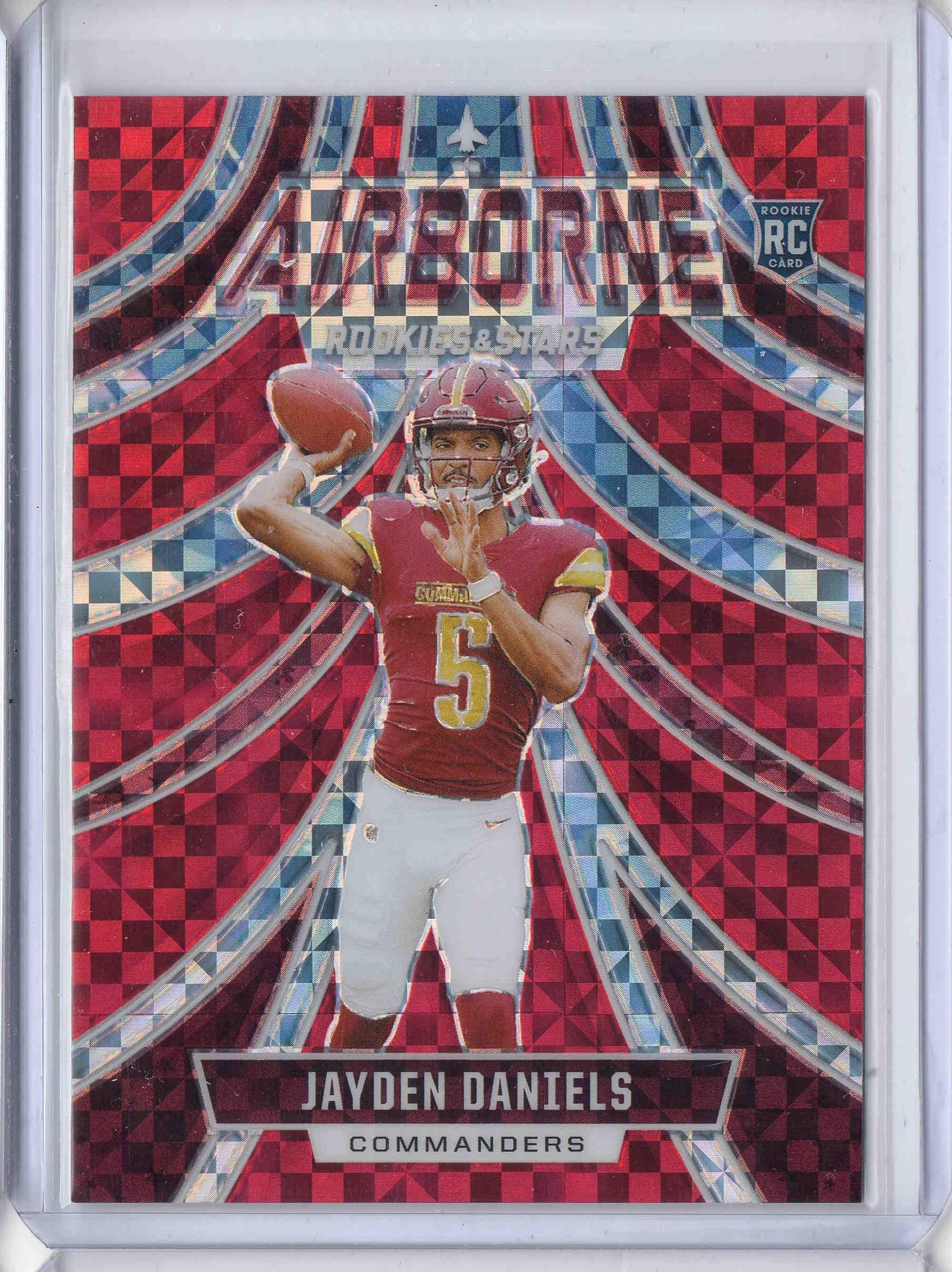 Amazon.com: 2024 Rookies and Stars Airborne Red Plaid #25 Jayden