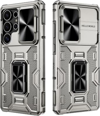 VEGO for S25 Ultra Kickstand Case [Slide Camera Cover Protector], Titanium