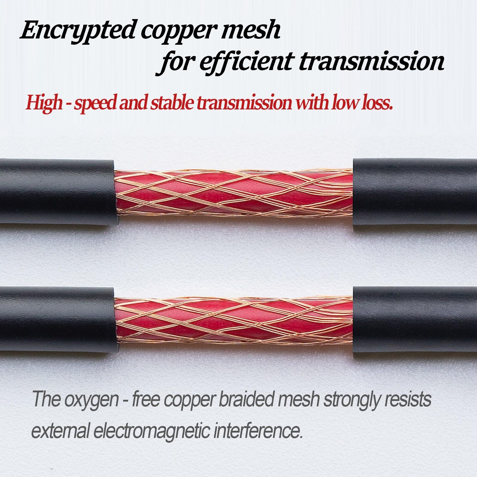 18/20/22/24 AWG Einadriges, Abgeschirmtes Audiokabel, 26–14 AWG (0,12–1,5 Mm²), Sauerstofffreier Kupferleiter Und Geflochtene Abschirmung, 300 V EMI-Schutz For Audio, CCC-zertifiziert(32ft,14AWG)