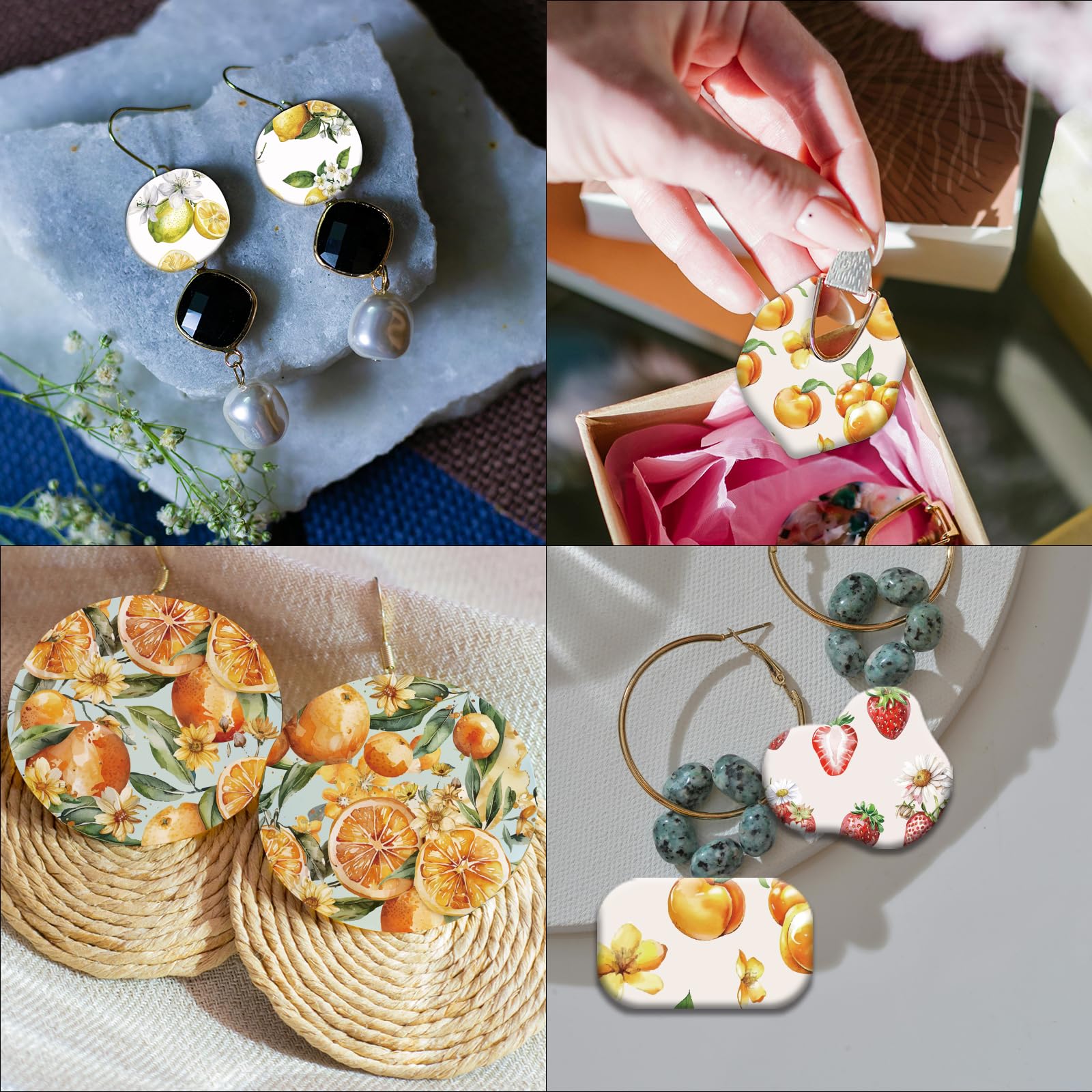 Moules En Feuille Padico – Forme Fruits (fraise, Banane, Pêche, Orange), Rose, Made In Japan
