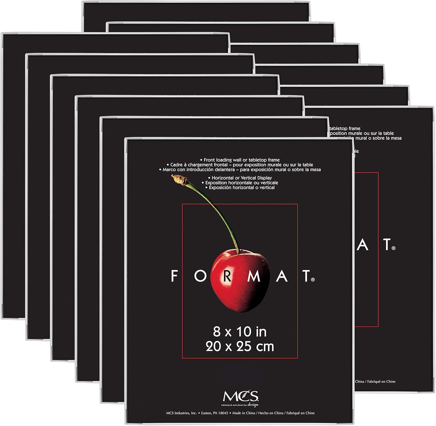 MCS Format Picture Frames, Gallery Wall Frames, White, 8 x