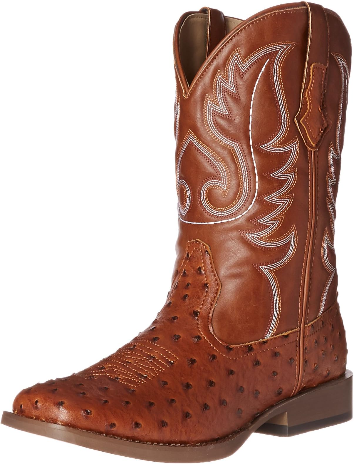 ROPERMen's Bumps Ostrich Square Toe Casual Mid Calf Boots