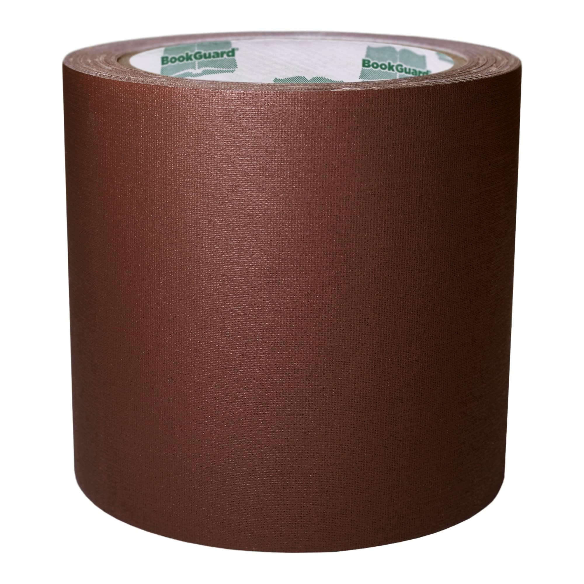 BookGuard 4 inch Premium Bookbinding Repair Cloth Tape, 15 Yard Roll, Brown