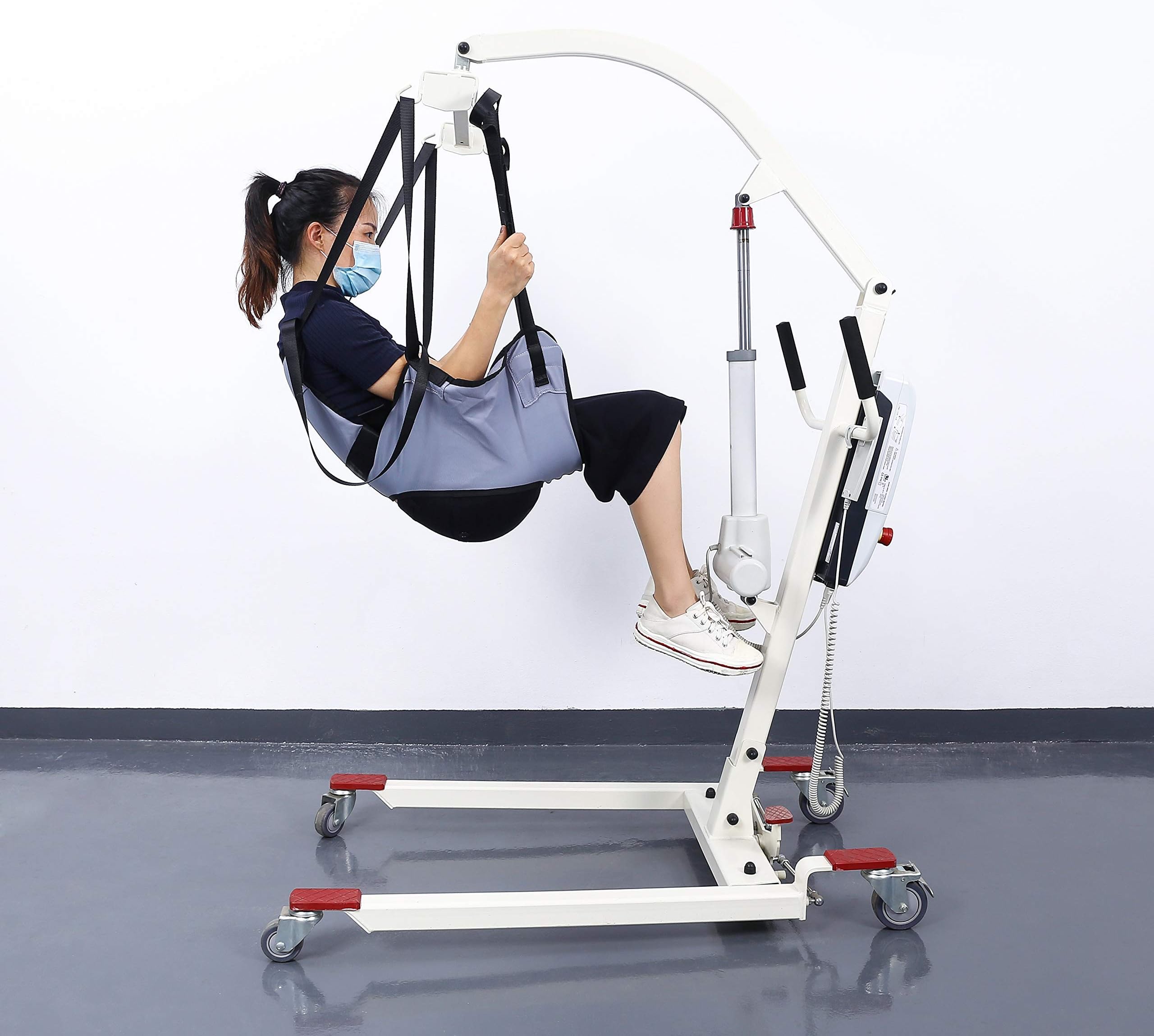 Full Body Mesh Lift Sling for Hoyer with Commode Opening,Medium,Durable Lift Chairs Slings for Patient Lifts - Medical Home Use Hoyer Lift Slings Compatible with Hoyer,Invacare,McKesson,Lumex,Joerns