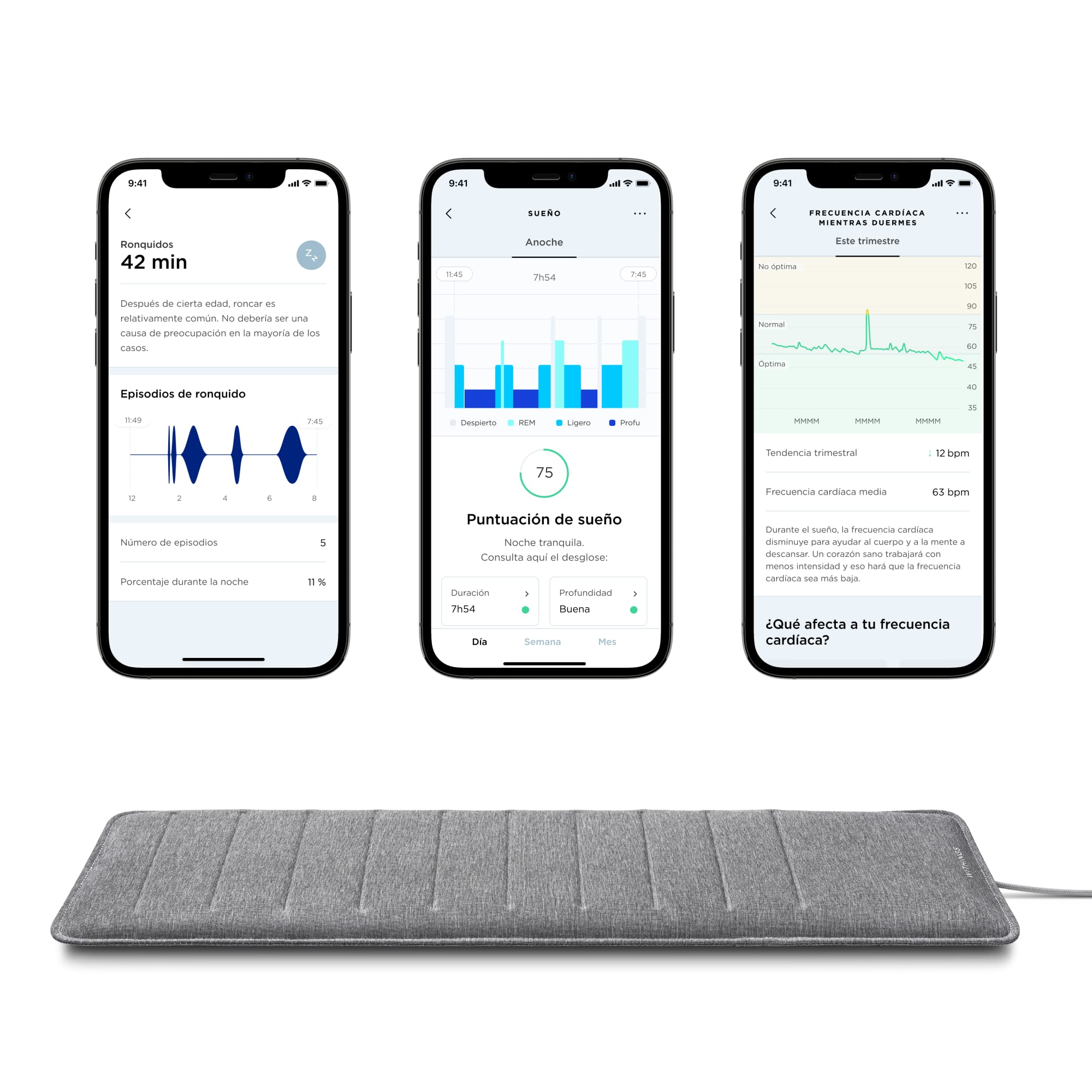 Withings Sleep Analyzer Pack of 2 Gris