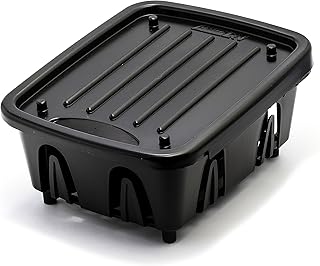 Mini Dish Drainer and Tray - Fits RV Sinks and Small Counter Spaces - Durable Heavy-Duty Construction - Black (43512)