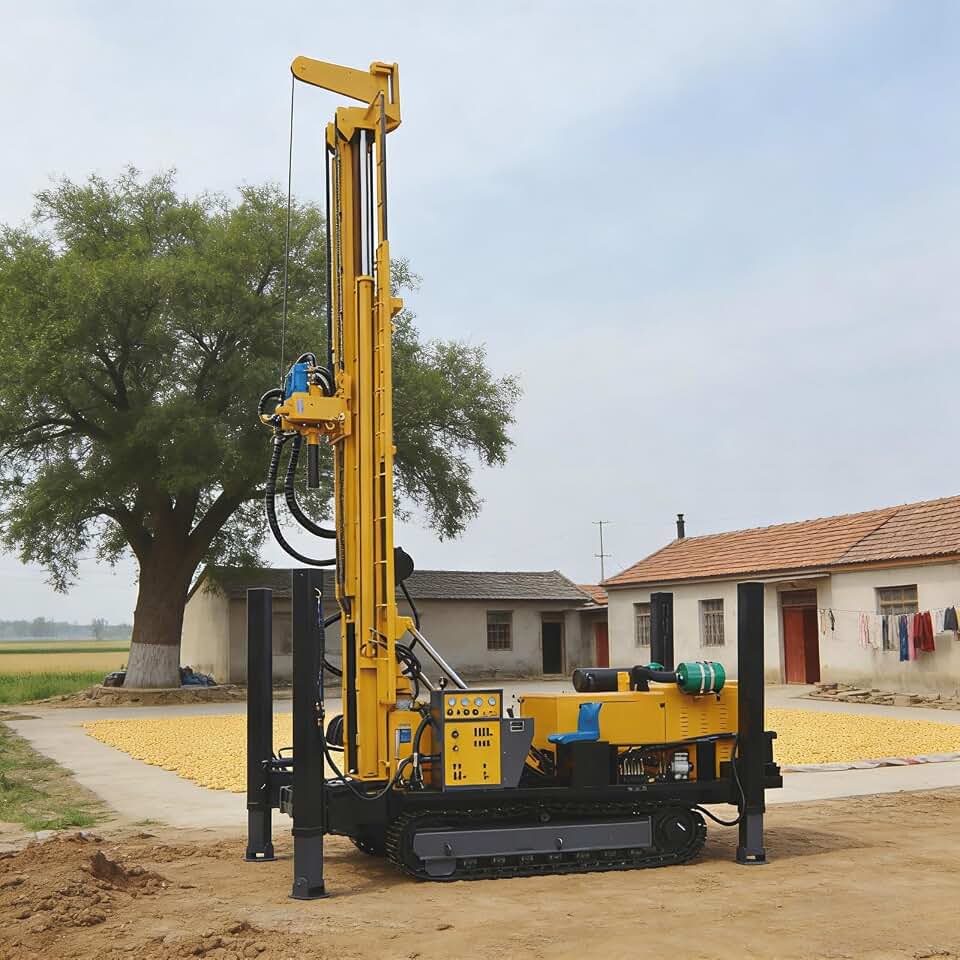 Professional Water-Air Well Drill Machine for Depths up to 180m | Ideal for Eco-Farming, Deep Wells, Rural Homes, and Geological Core Testing