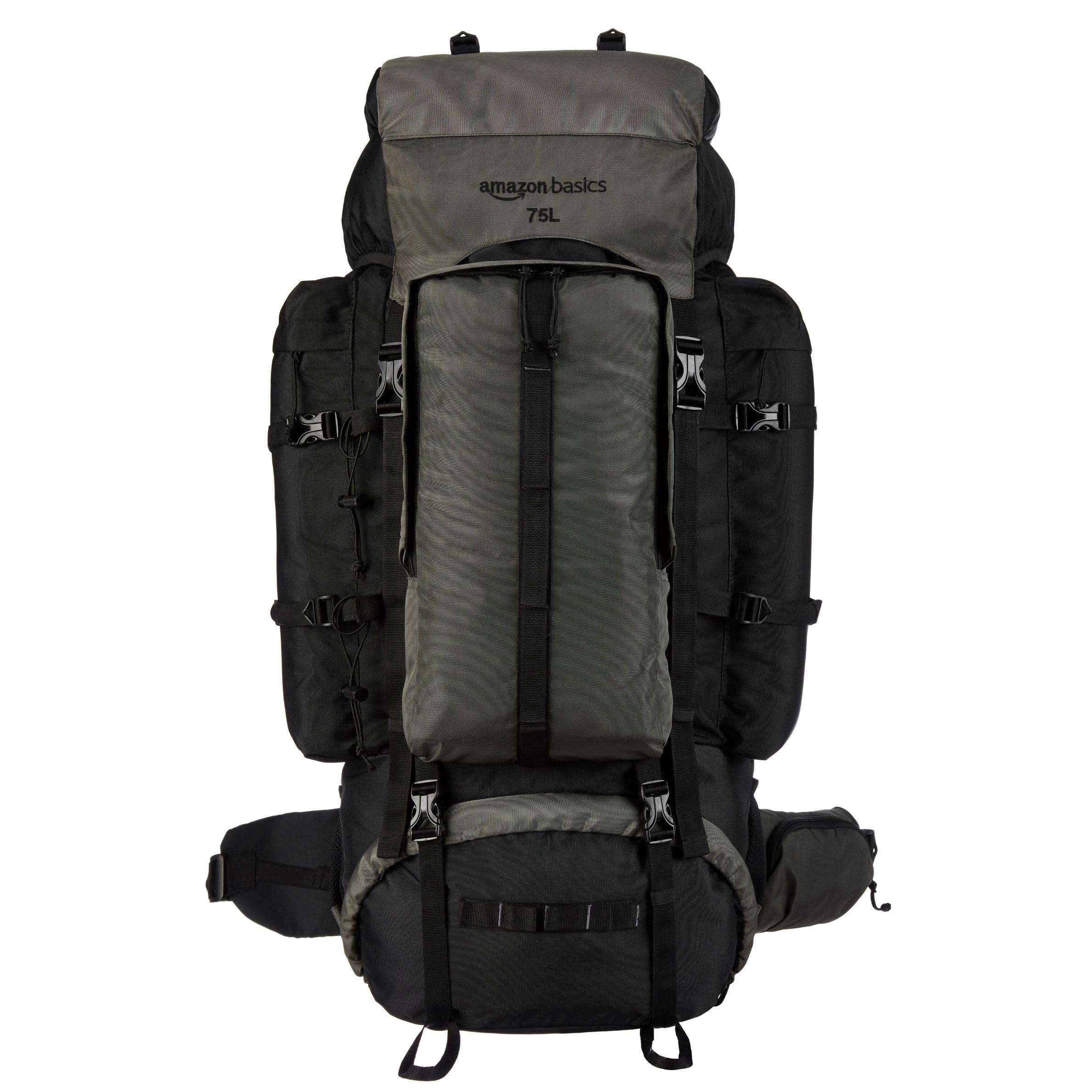 Internal Frame Hardback Hiking Bag with Rain Cover | Trekking | Travel Bag for Men & Women | Waterproof | Camping Rucksack | 75 Litres (Green)-image-43