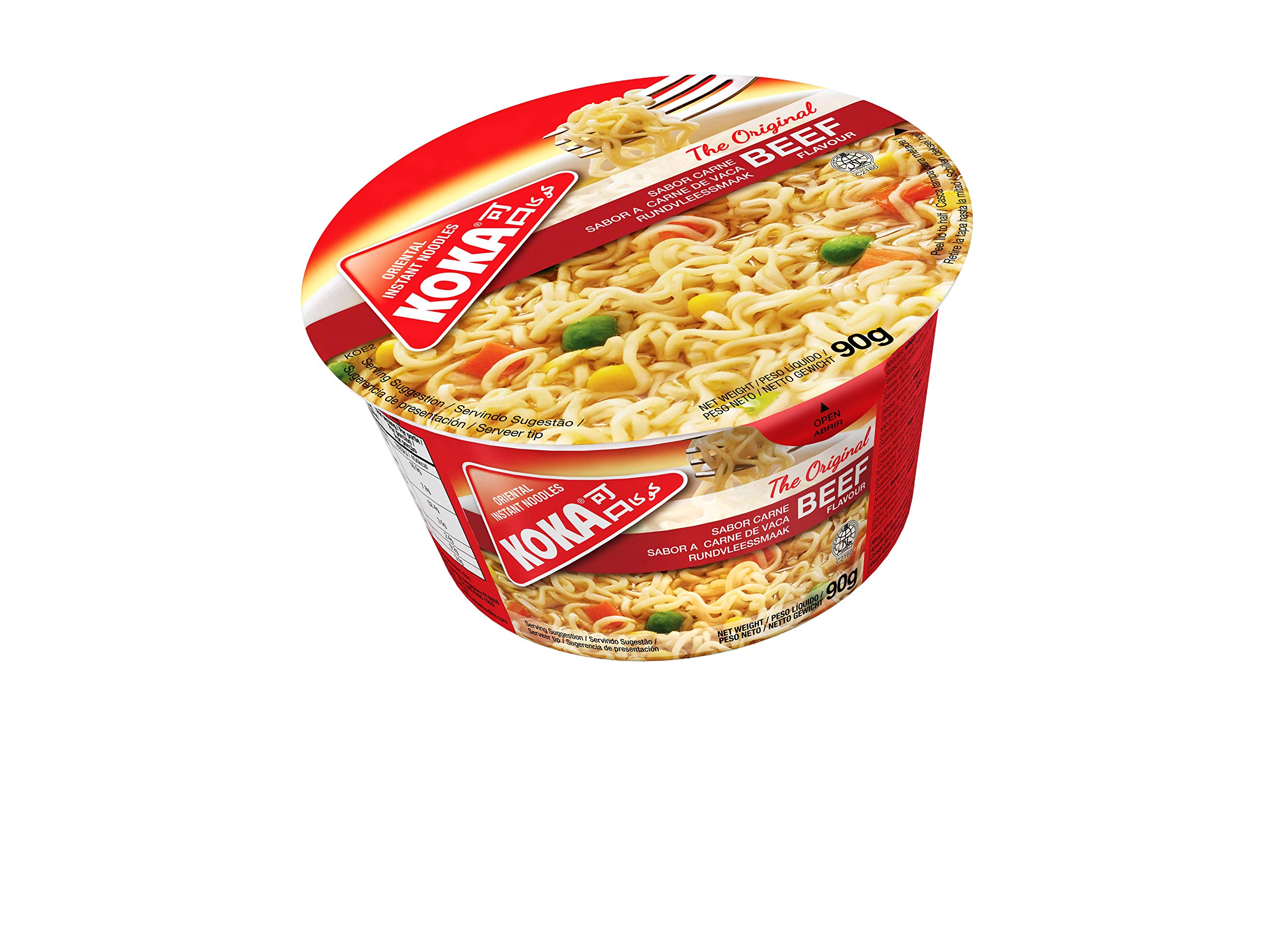 Noodles Original Beef Flavour Oriental Style Instant Noodles 12 Bowls of 90 g