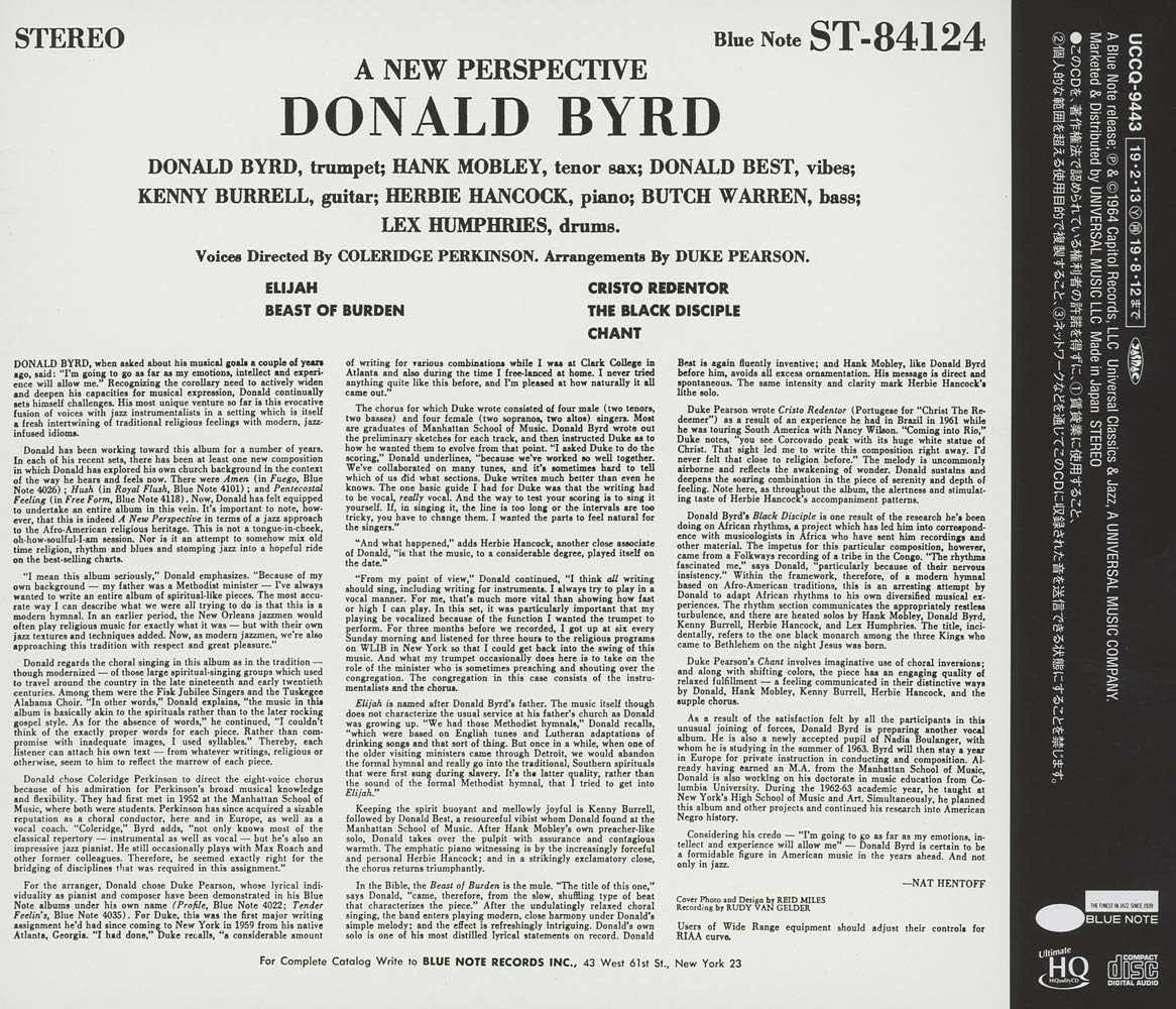 Donald Byrd A New Perspective