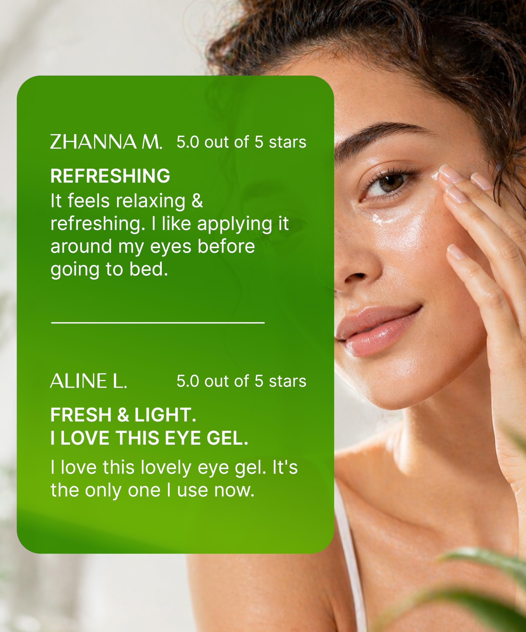 BIOAQUA Crema gel contorno occhi idratante all'aloe vera Riduce le occhiaie Idrata Borse senza occhi Garantite 20 g