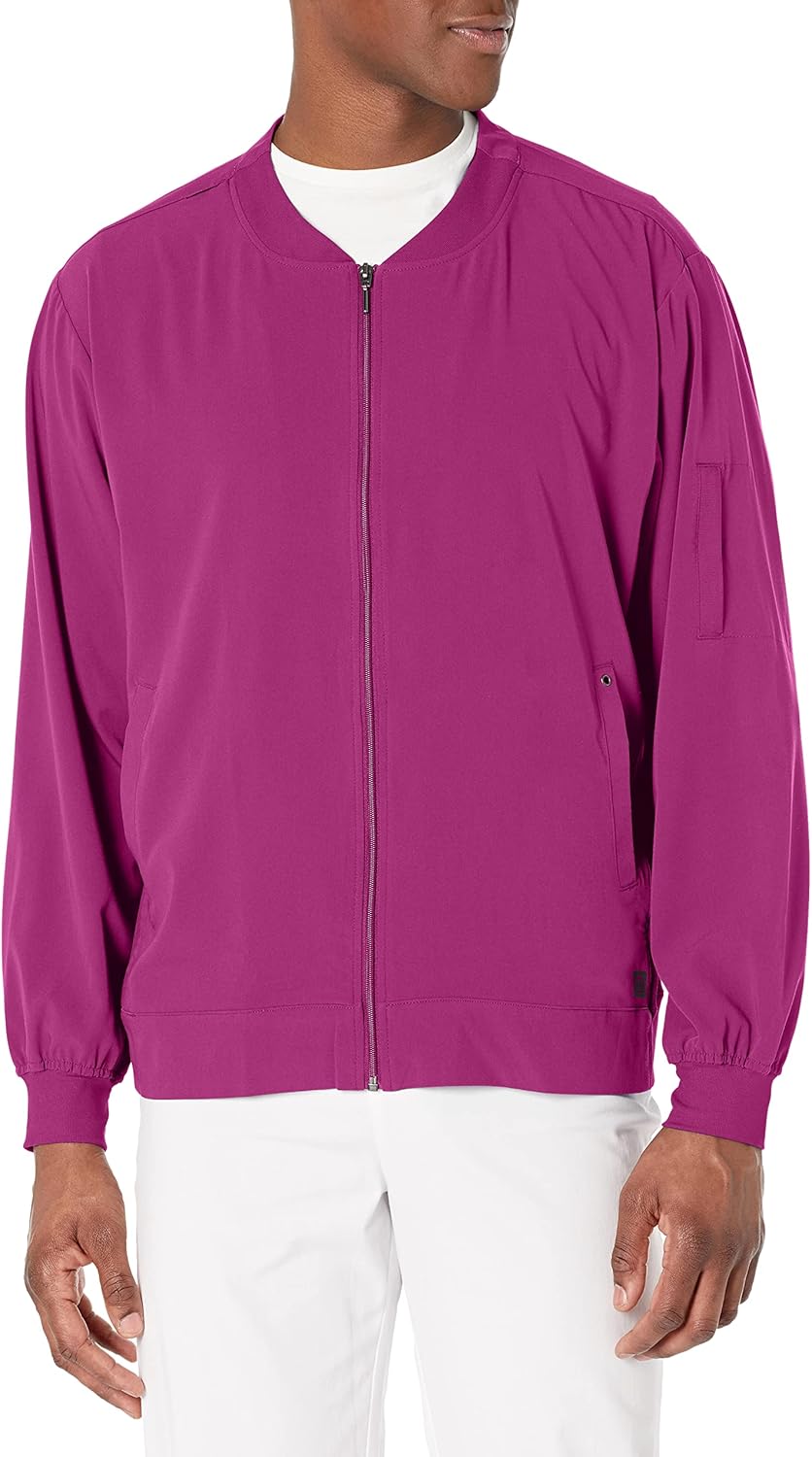WonderWink Mens Zip Bomber Jacket