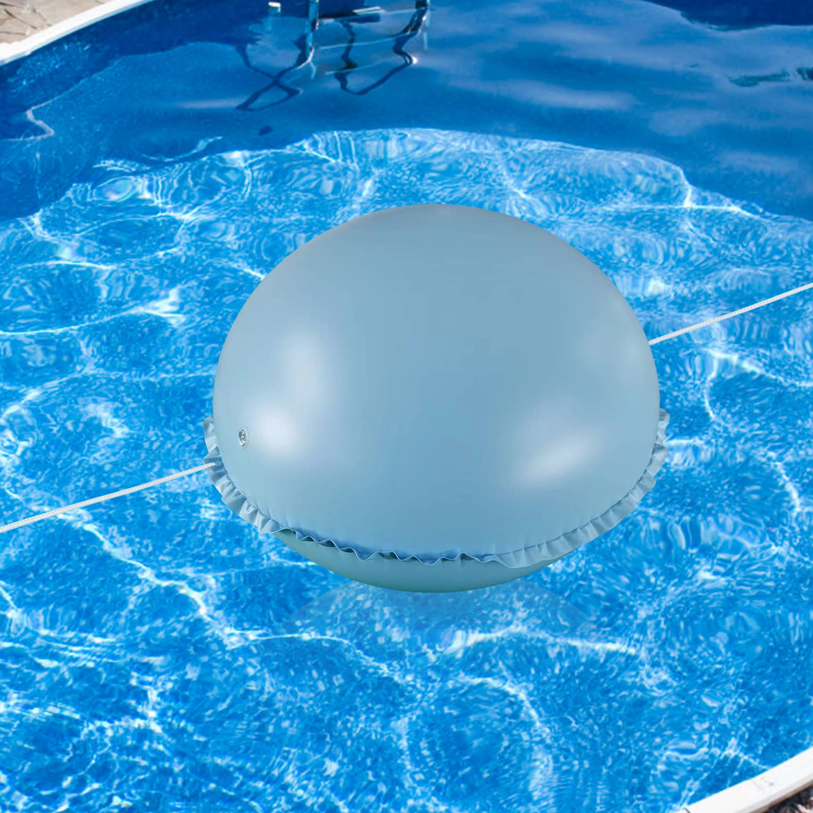 Cojín De Invierno Para Piscina: 120x120 Cm, Material PVC Resistente, Protege Del Hielo Y La Suciedad En Invierno - Incluye Cuerda De Sujeción