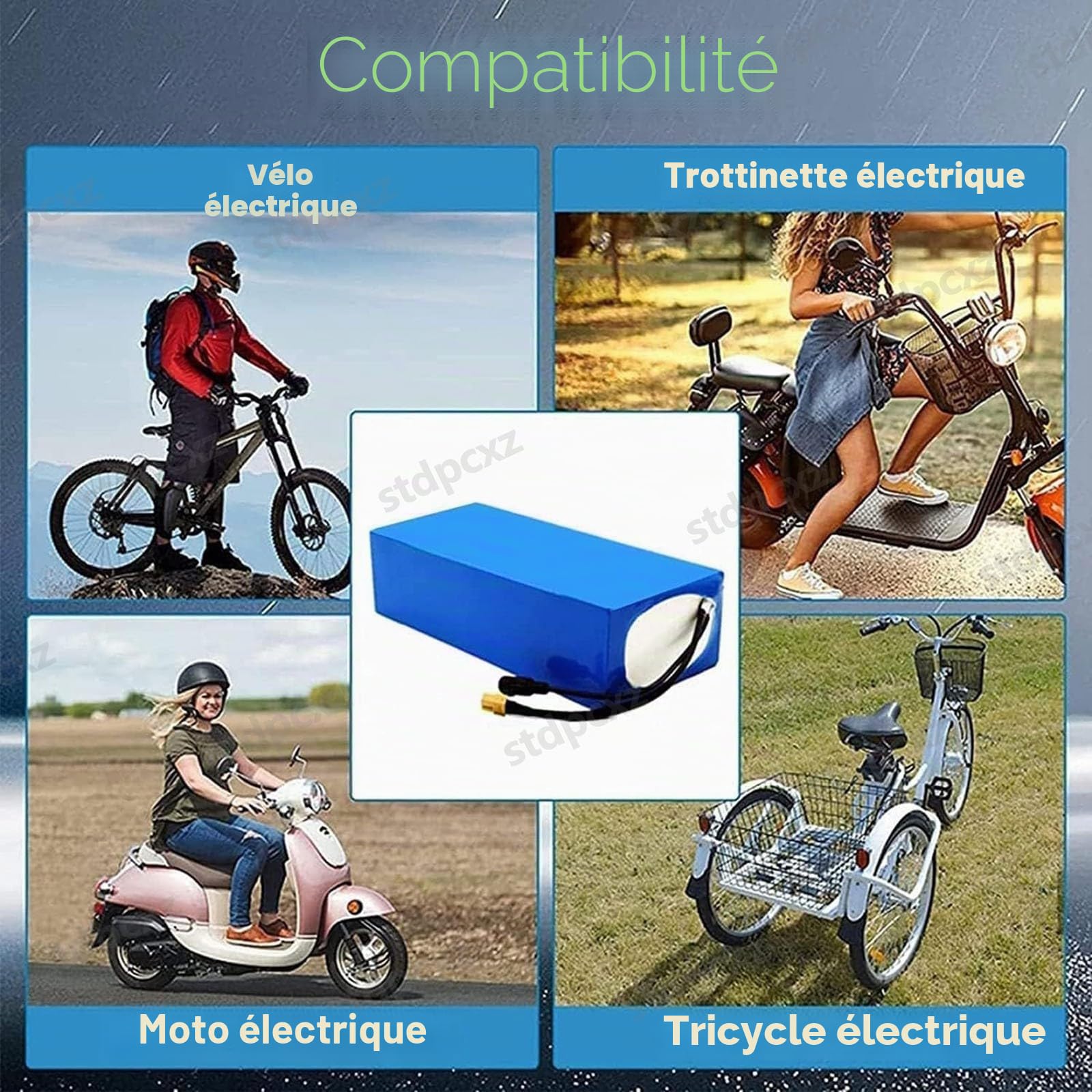 Batterie De Vélo Électrique 24V 10Ah 13Ah 15Ah 20Ah Batterie Li-ION Batterie De Vélo Électrique pour Scooter Électrique Vélo Électrique pour Moteur 250W 150W 50W
