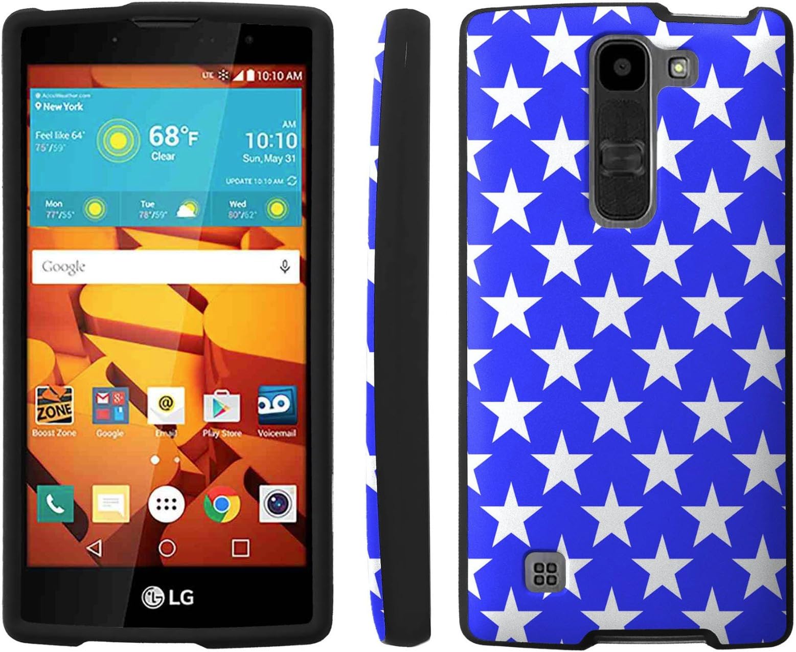 [ArmorXtreme] Case for LG Volt 2 [Black] [Designer Image Shell Hard Cover Case] - [Wonder Woman Stars]