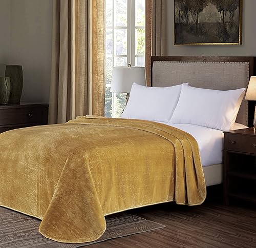 Vista 48 de Chezmoi Collection Manta pesada de una sola capa, 9 libras, estilo coreano, de visón Raschel, gruesa y sedosa, 26.46 oz/m², 85 x 95 pulgadas