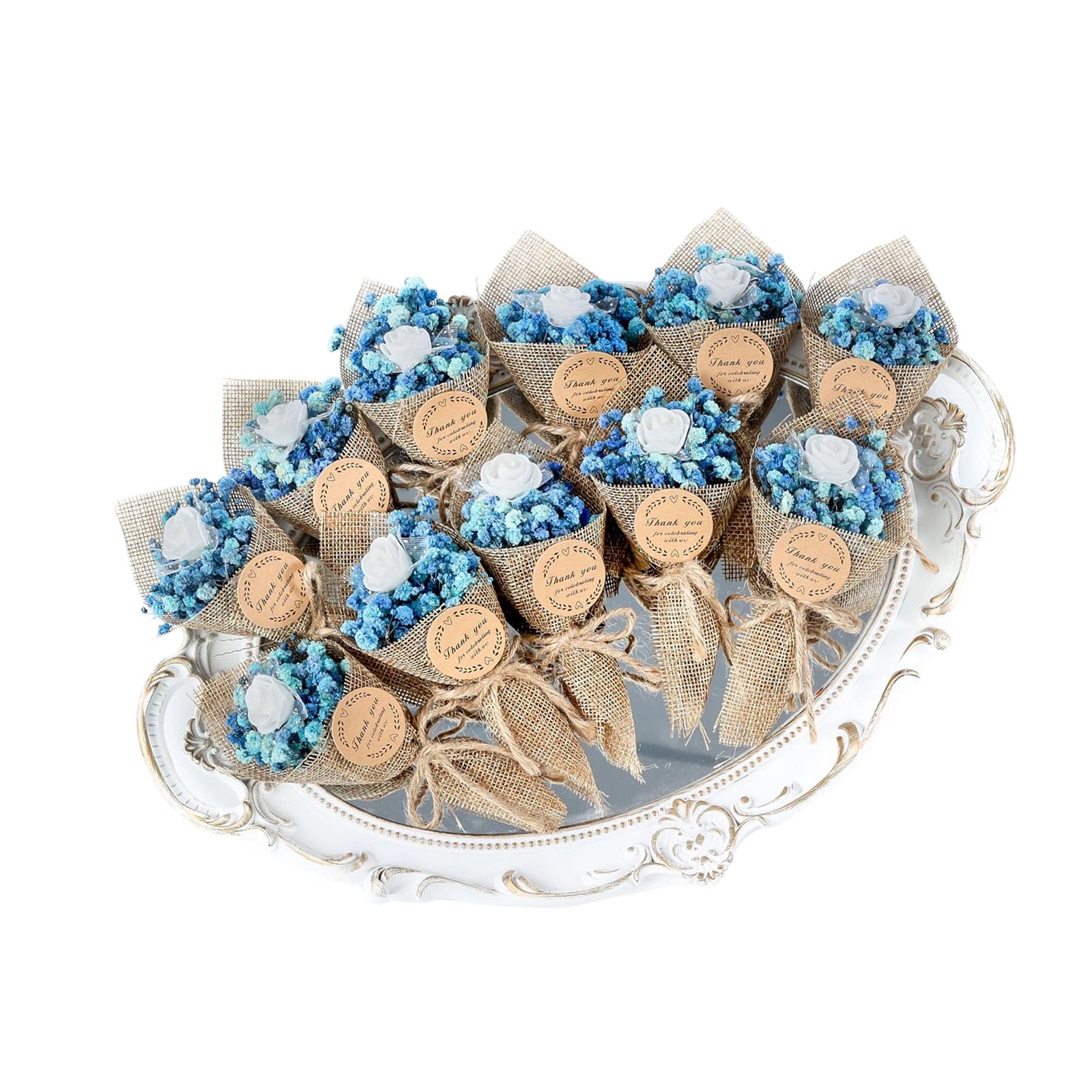 Mekalero Sturdy Dried Flower Arrangement Pack 10 Bouquets Excellent for Gift Presenting Sustainable Home Decor