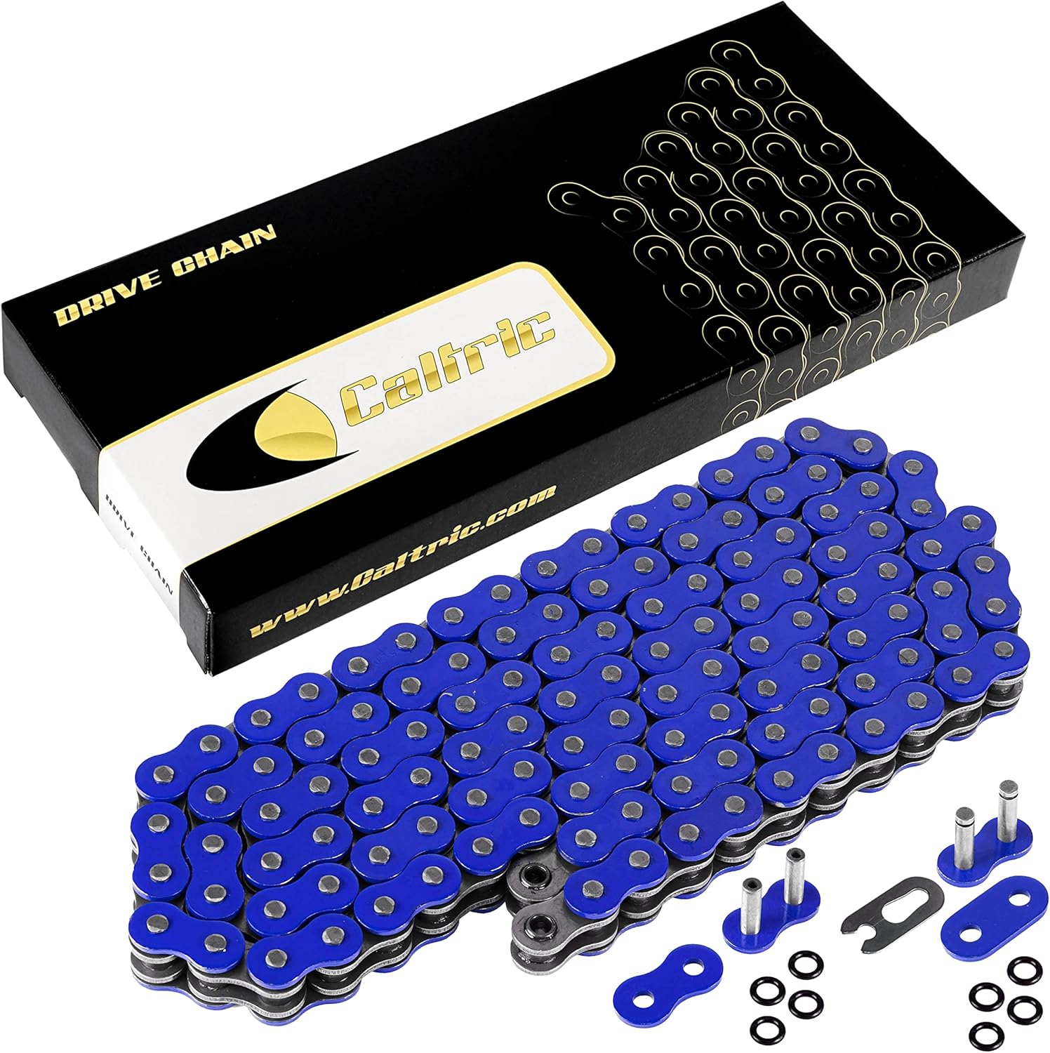 Caltric O-Ring Blue Drive Chain Compatible with Yamaha Raptor 700 Yfm700R Yfm-700R Se 2006-2013