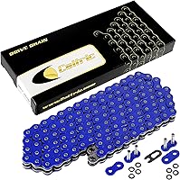 Vista 1 de Caltric Cadena de transmisión de junta tórica compatible con Yamaha Fz6 Fz-6 2004-2008 Azul