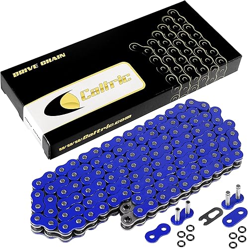 Caltric Cadena de transmisión de junta tórica compatible con Yamaha Fz6 Fz-6 2004-2008 Azul