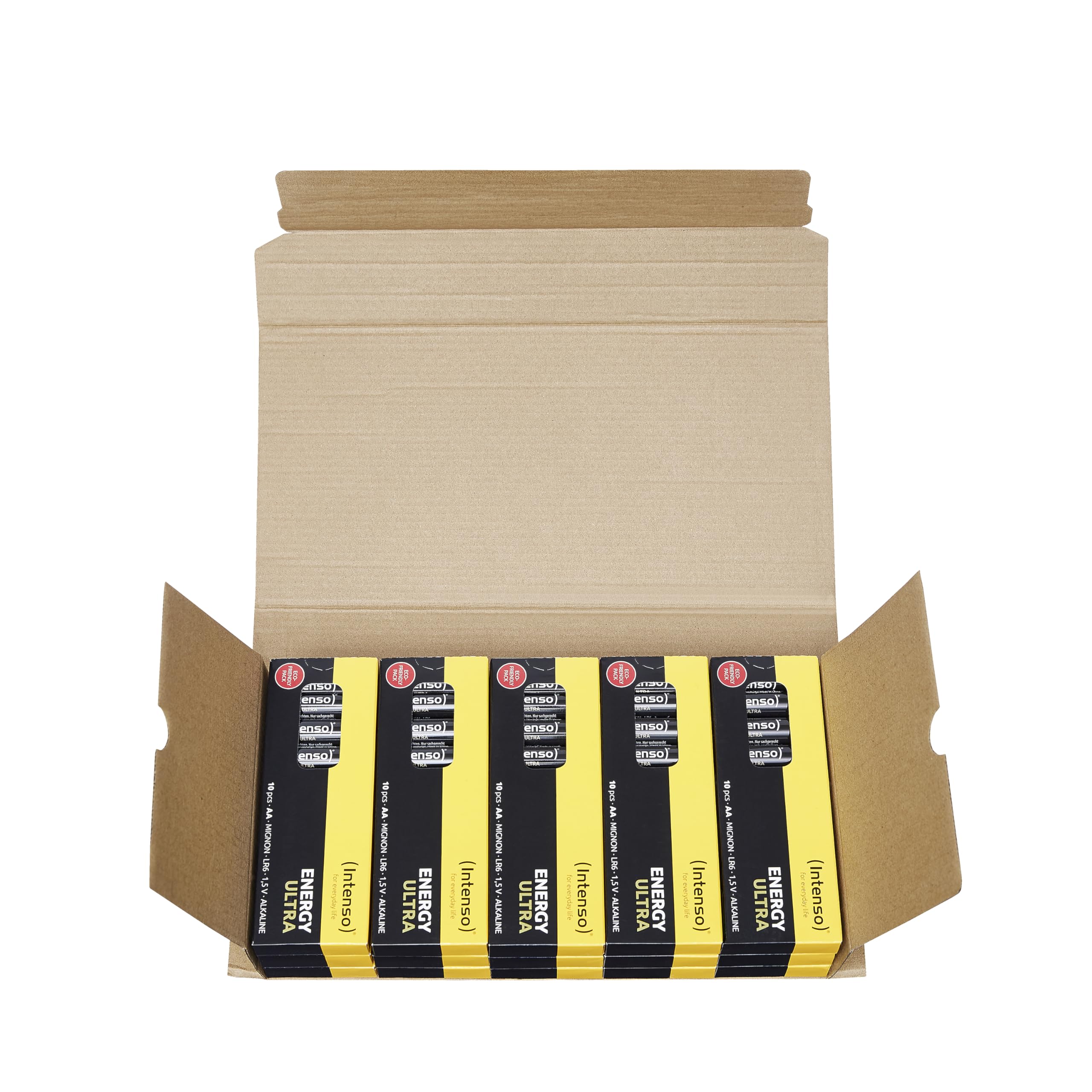 Intenso Energy Ultra Lot de 150 Piles alcalines AA Mignon LR6 Jaune/Noir