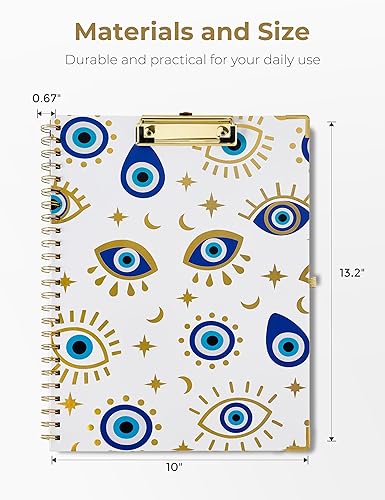 Miniatura 2 de Mymazn Portapapeles con almacenamiento, portapapeles con blocs legales recargables de 11 x 8.5 pulgadas, 5 carpetas adicionales con almacenamiento y