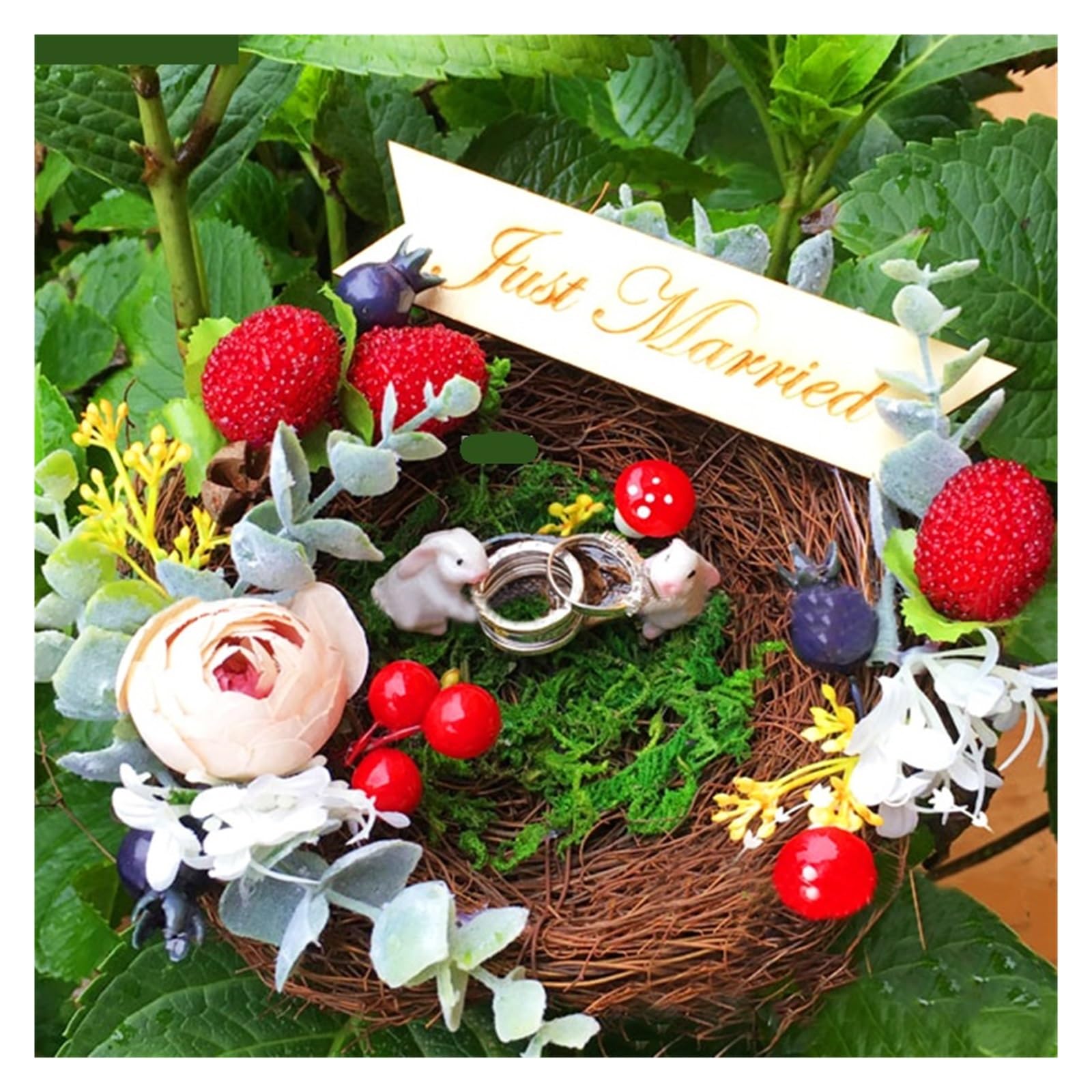 Ringkissen Holz 1 Stück Love Married Ringkissenhalter Vorschlag