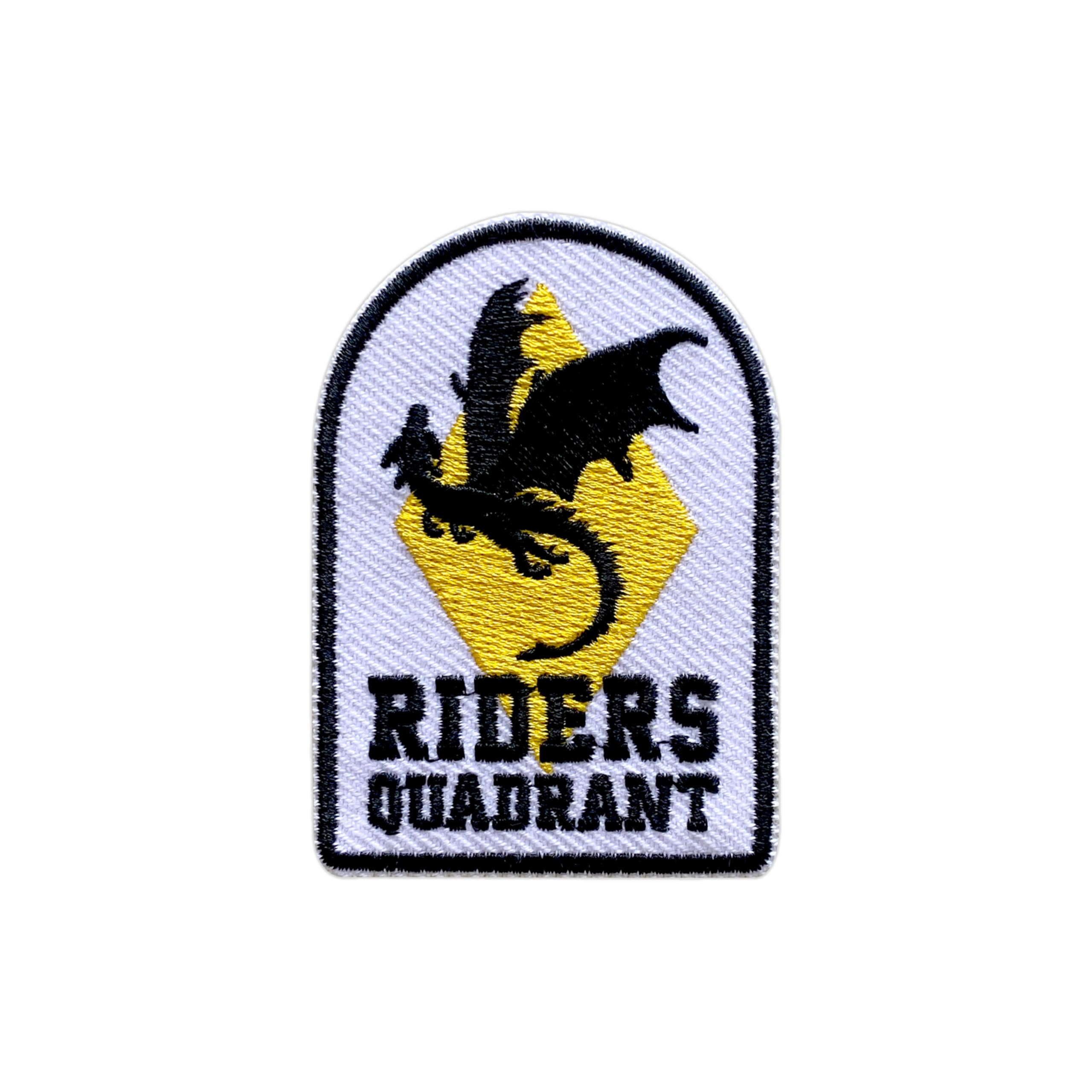 LEMEPINZ Riders Quadrant Patch, Size 3 Inches Iron On Fourth Wing Embroidery Patches for Hats Clothes Backpacks Jeans, DIY Sew On Patches, Fabic Patches, Fantasy Patches, Bookish Gift for Book Lover