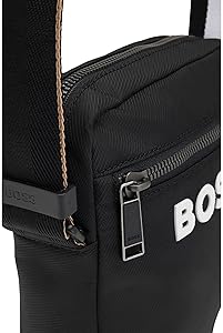 001 未使用Boss ウエストバッグ　ロゴプリント　ブラック Amazon.co.jp: [ボス] ウエストバッグ リサイクルマテリアル