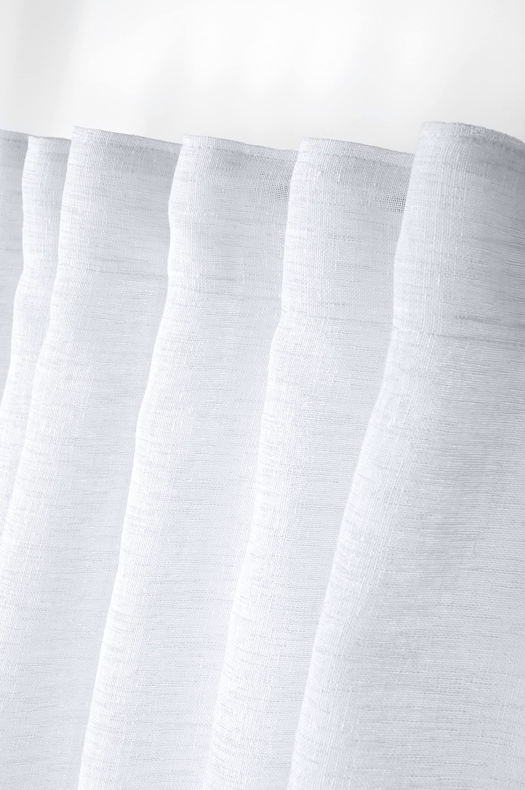 Lovely Casa Madrid Voile - White - 140 x 260 cm - 100% Polyester, W 55.1" x L 102.4" (1 Panels) - Image 4