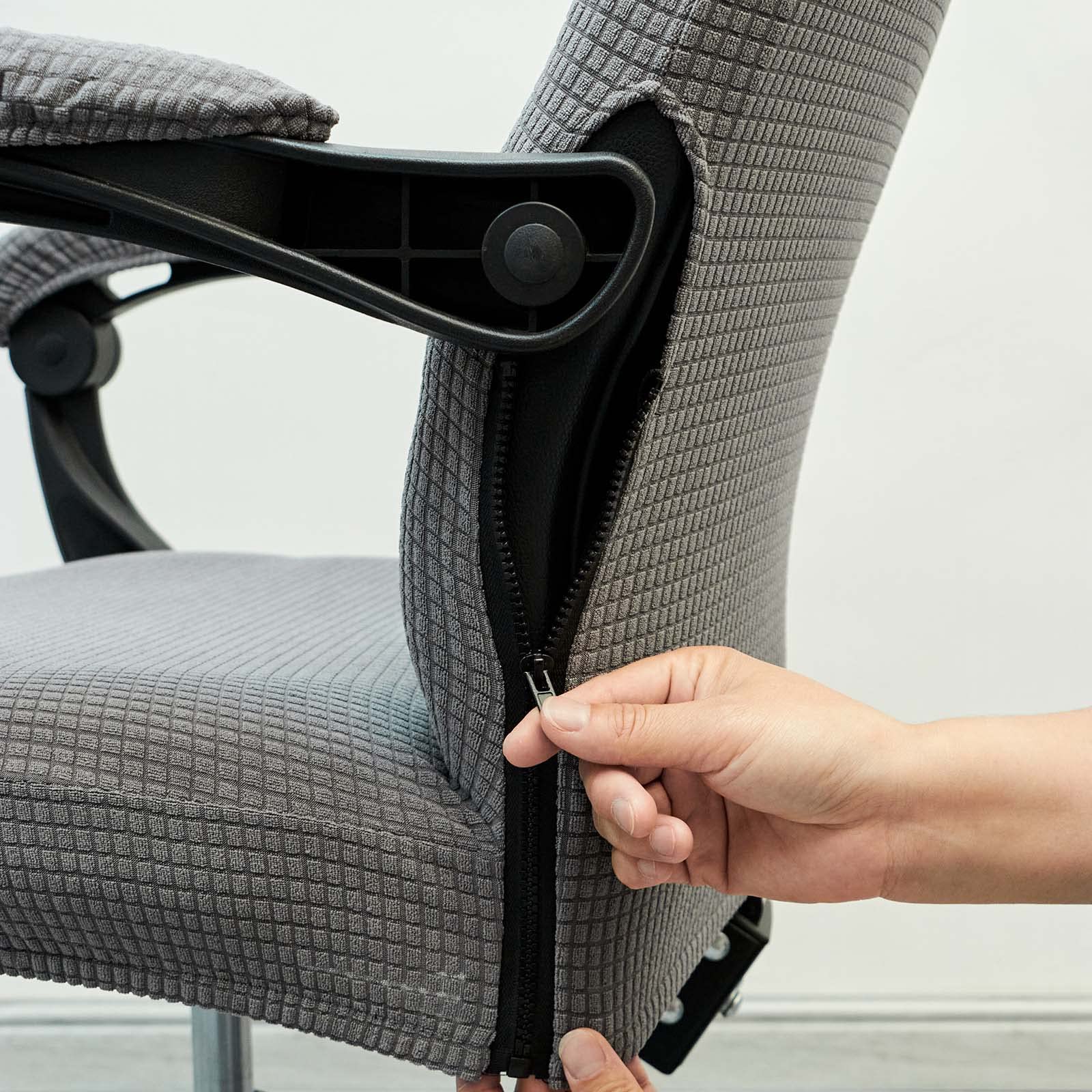 Melaluxe Coprisedia Da Ufficio Con Copribraccioli – Nero Taglia L, Elasticizzato E Lavabile In Lavatrice