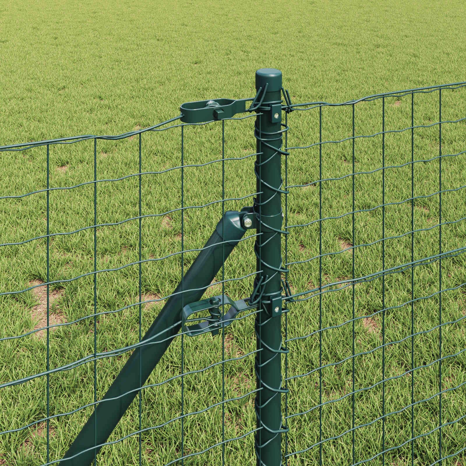 Postes para valla de jardín (12 unidades, 110 cm, acero con
