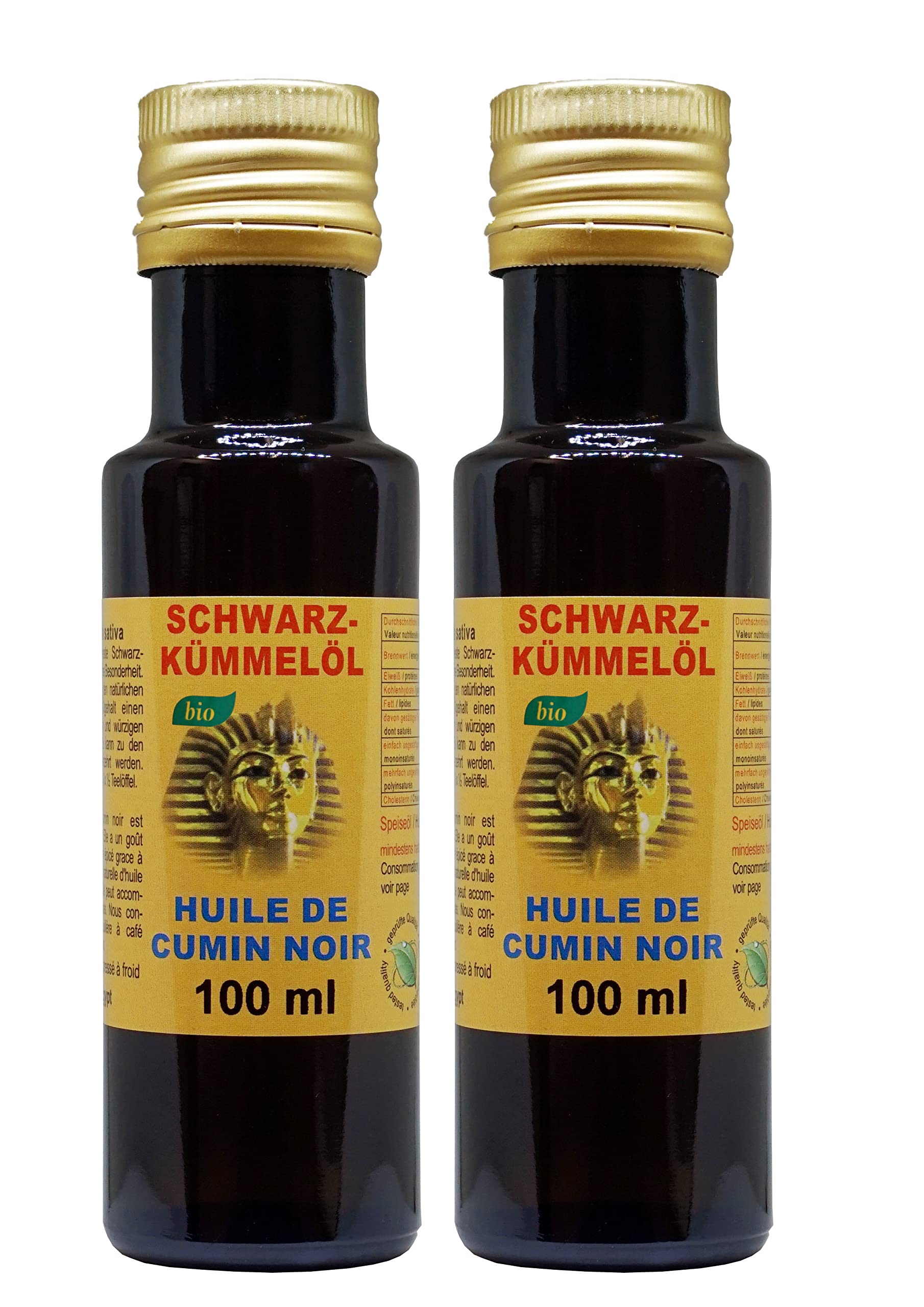 Schwarzkümmelöl Bio 2x100ml für Familiengebrauch im Haus