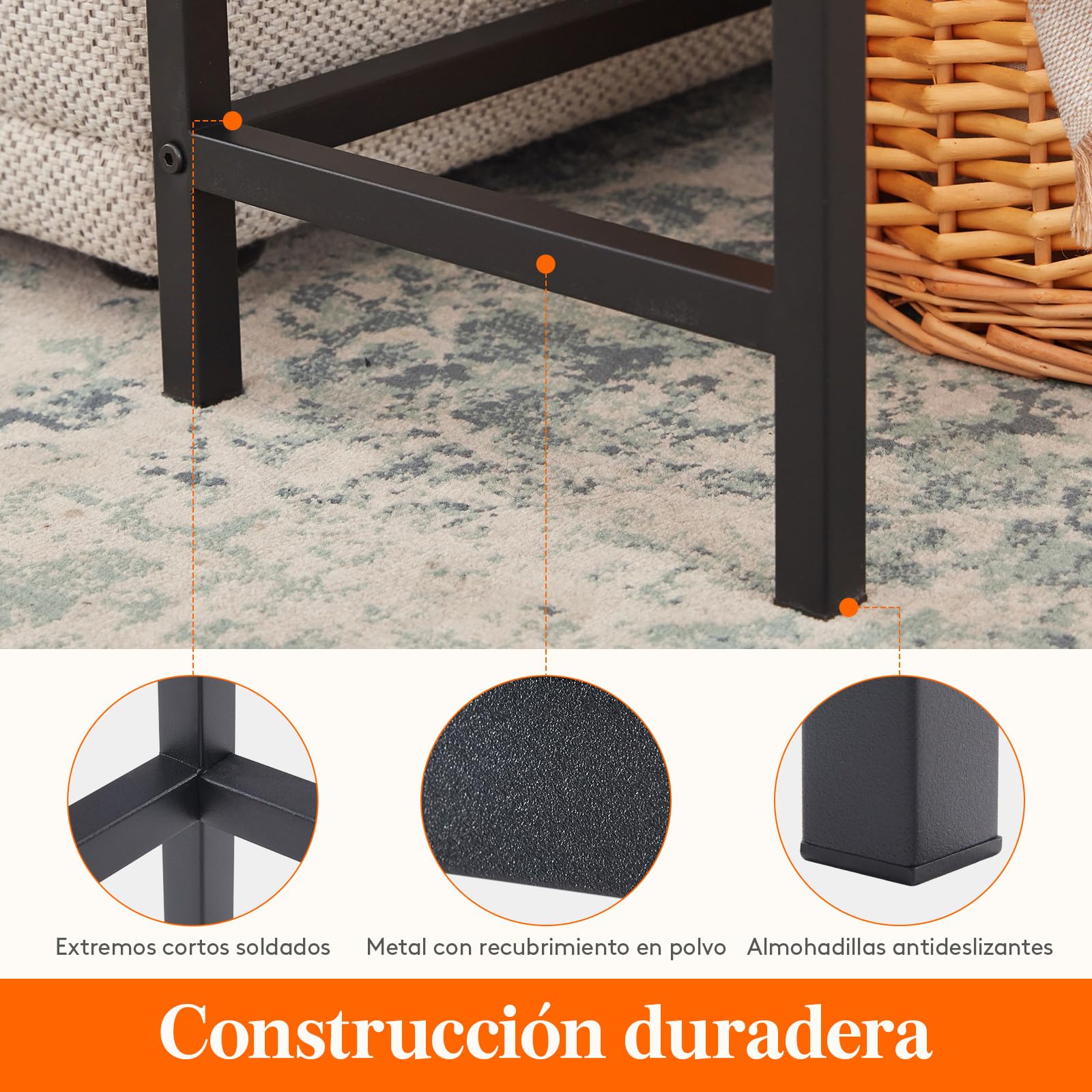 Lifewit Consola Recibidor 100 cm, Mueble Entrada Recibidor con Estructura Metálica, Consola Entrada para Pasillo Despacho, Mesa, Dormitorio, Roble Gris