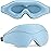 MOEASEii Sleep Mask - Total Blackout 3D Sleeping Mask, Super Lightweight & Silky Soft Eye Mask for Sleeping, Fully Adjustable Fit for Home, Office, Traveling, Meditation, Yoga, Light Blue