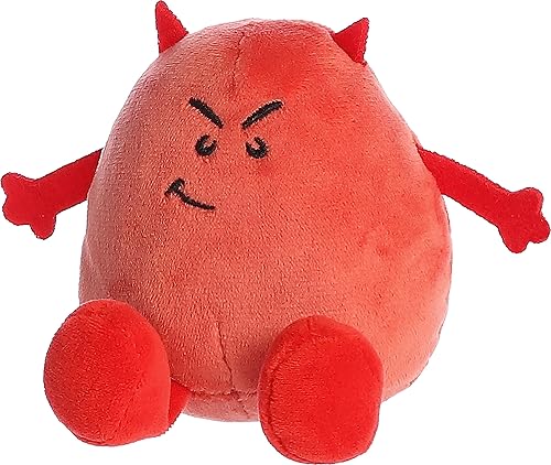 Miniatura 2 de Aurora Punny Eggspressions - Peluche de huevo diabólico - Juego de palabras humorístico - Expresión juguetona - Rojo 3.5 pulgadas