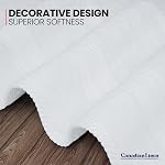 Canadian Linen Everest Ensemble de serviettes de poche de luxe de l'hôtel blanc, 16- paquet de 6 500 GSM, Soft Absorbant léger rapide Serviette sèche enveloppe de cheveux pour salle de bain douche Guest Gym Sport Travel Spa Beach Pool
