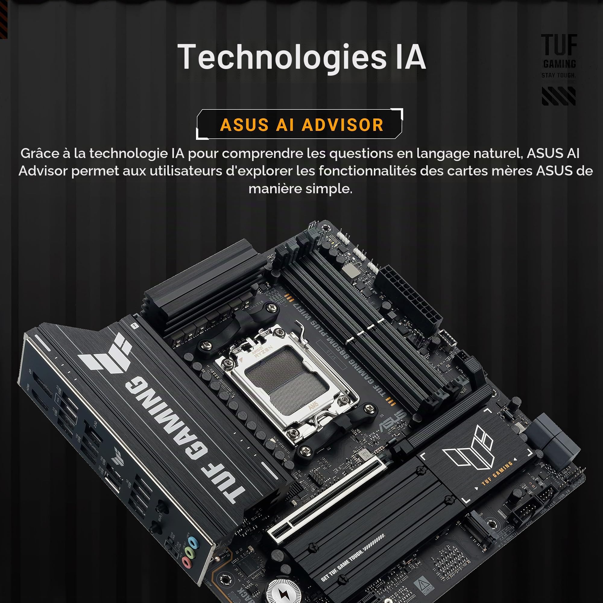 Asus Tuf Gaming B850M-Plus Wifi7 Amd B850 Socket Am5 Micro Atx (tuf Gaming B850M-Plus Wifi7)