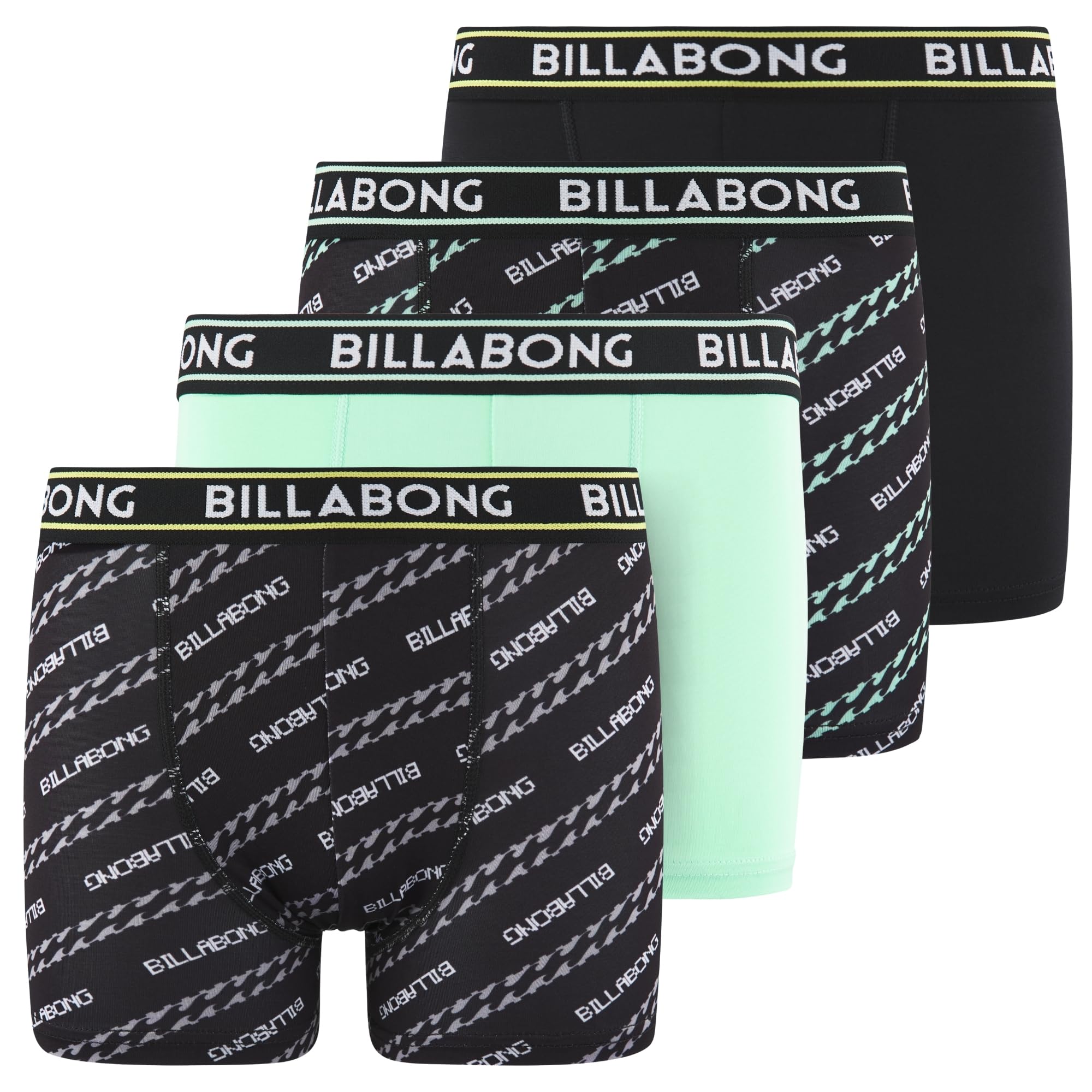 Billabong Boys Underwear 4 Pack Boxer Briefs for Boys 6-18 Durable Stretch Breathable Moisture Wicking