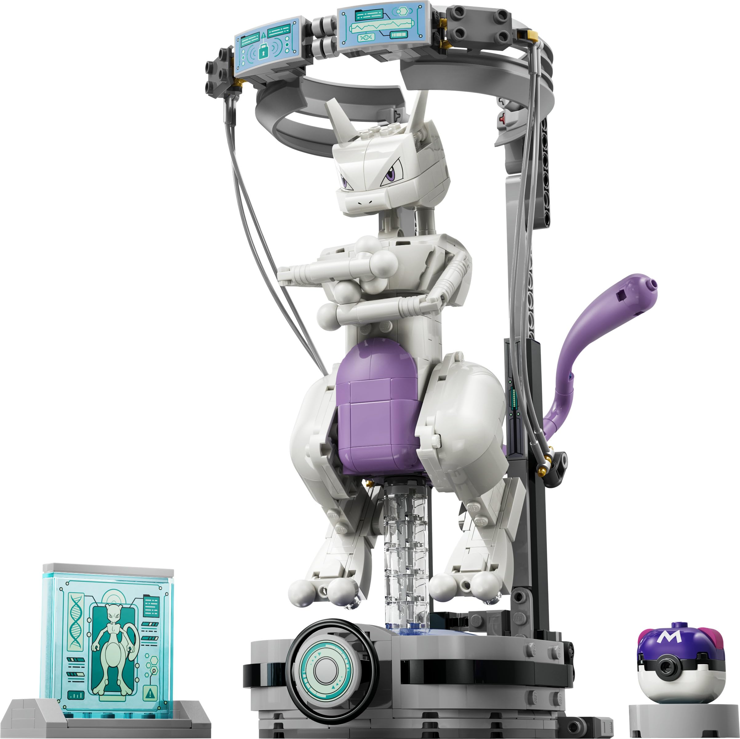 LEGO Pokémon SMART Play: Mewtwus Ausbruch aus dem Labor - kompatibles interaktives Set mit SMART Tag und Pokémon-Figur Steinen - Geschenk für Kinder ab 10 Jahren - 72163