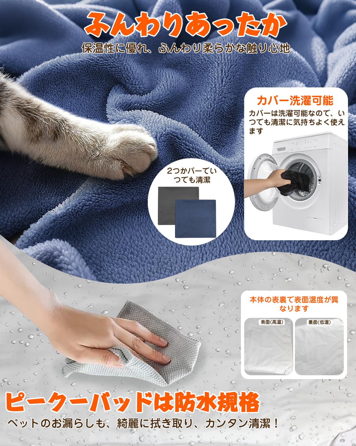 Amazon | ペット用ホットカーペット DIKKDZ【獣医師監修】 ペット用