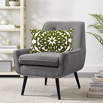 Amazon.com: Alysheer Embroidered Lumbar Decorative Throw Pillow Amazon.com: Alysheer Embroidered Lumbar Decorative Throw Pillow