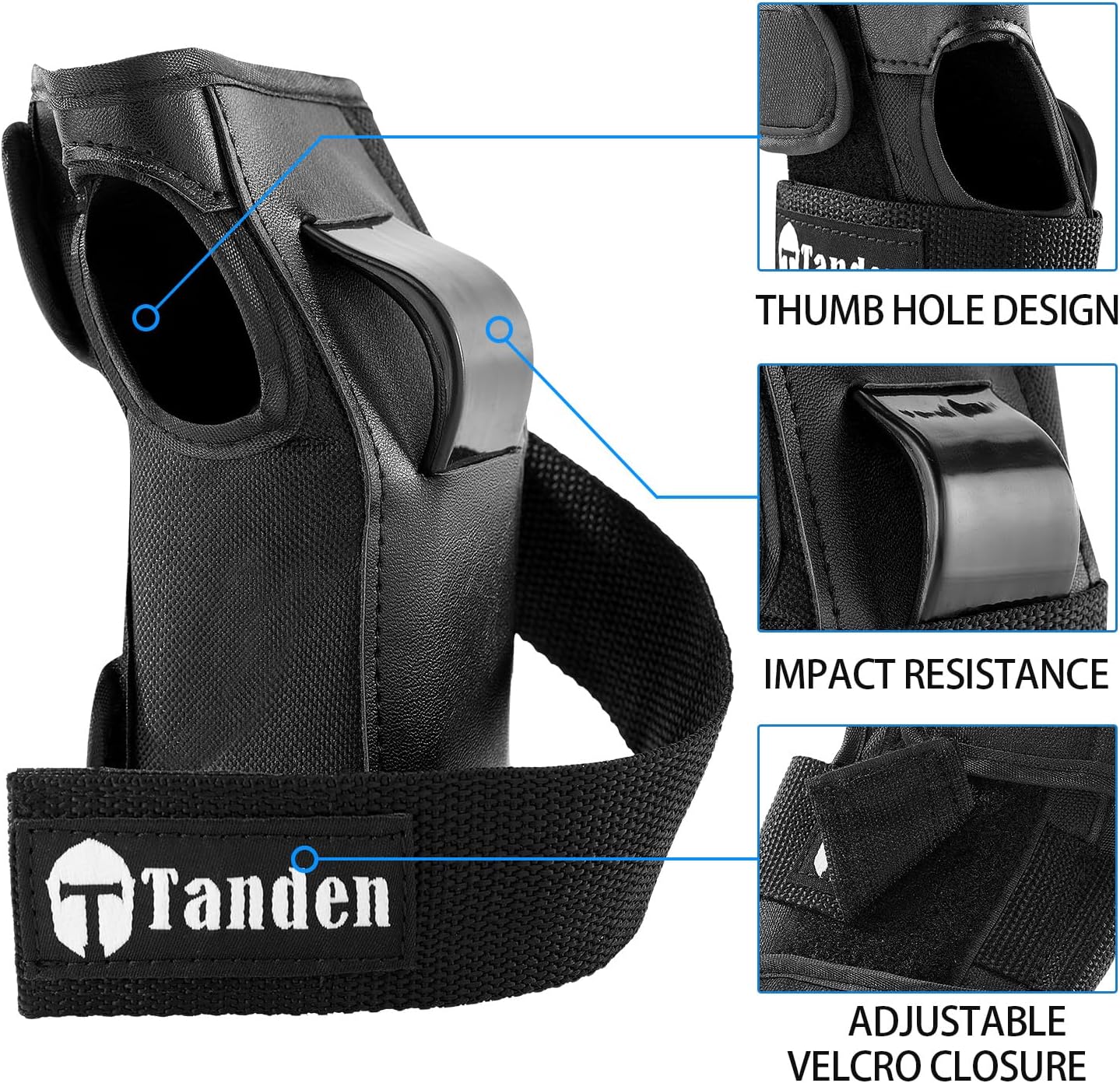 Tanden Wrist Guards for Skating Protective Gear Adult and Kids Wrist Guards for Roller Skating Snowboarding Ski Skateboard Wrist Guards
