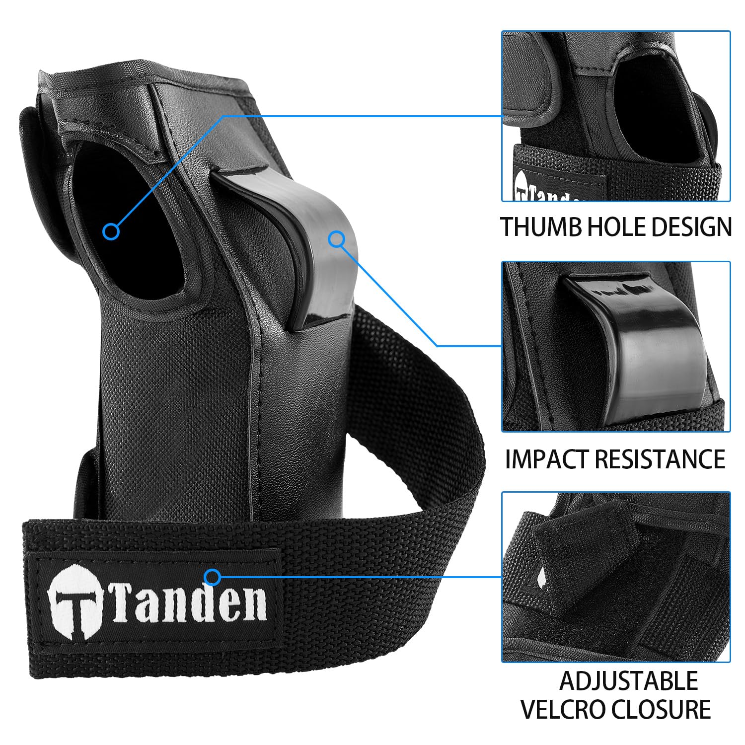 Tanden Wrist Guards for Skating Protective Gear Adult and Kids Wrist Guards for Roller Skating Snowboarding Ski Skateboard Wrist Guards