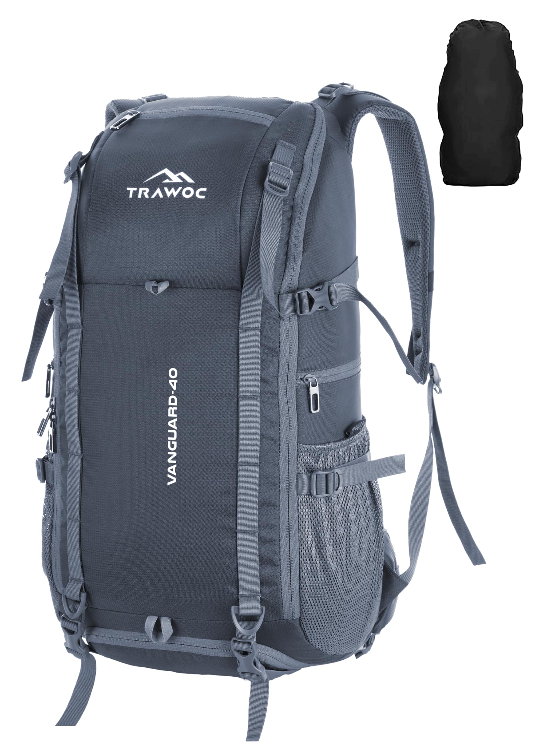trawoc VANGUARD 40 Litre Travel Backpack Laptop Bag with Rain Cover & Shoe Compartment Versatile Casual Bag Ideal Backpack for Men and Women, LHK004-picture-17